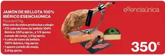 El Corte Inglés Bellota - jamon de 100% iberico oferta