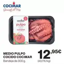El Corte Inglés Cocimar - medio pulpo cocido cocimar oferta