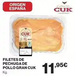 El Corte Inglés Origen - filetes de pechuga de pollo gran cuk oferta