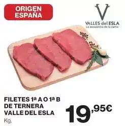 El Corte Inglés Valles - filetes de ternera valle del esla oferta