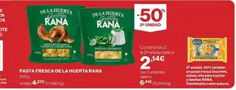 El Corte Inglés Rana - pasta fresca de la huerta oferta