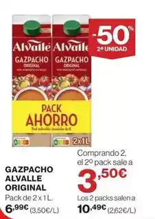 El Corte Inglés Alvalle - gazpacho oferta