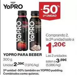 El Corte Inglés Yopro - yopro para beber oferta