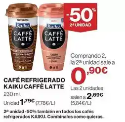 El Corte Inglés Kaiku - caffe latte oferta