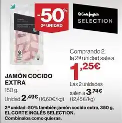 El Corte Inglés El corte inglés - jamón cocido extra oferta
