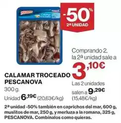 El Corte Inglés Pescanova - calamar troceado oferta