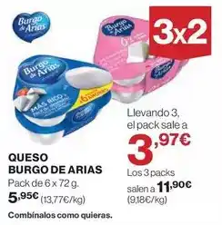 El Corte Inglés Burgo de arias - queso oferta