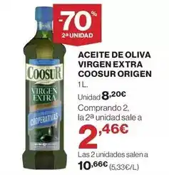 El Corte Inglés Coosur - aceite de oliva virgen extra oferta