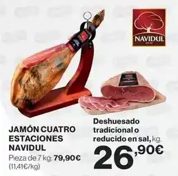 El Corte Inglés Navidul - jamón cuatro estaciones oferta
