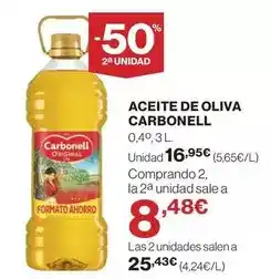 El Corte Inglés Carbonell - aceite de oliva oferta