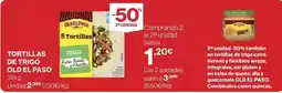El Corte Inglés Old el paso - tortillas de trigo oferta