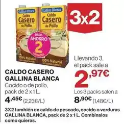 El Corte Inglés Gallina blanca - caldo casero oferta