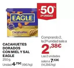 El Corte Inglés Eagle - cacahuetes corados con miel y sal oferta
