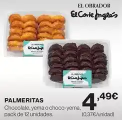 El Corte Inglés Obrador - palmeritas oferta
