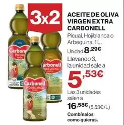 El Corte Inglés Carbonell - aceite de oliva virgen extra oferta