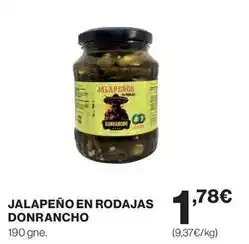 El Corte Inglés Donrancho - jalapeño en rodajas oferta