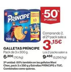 El Corte Inglés Príncipe - galletas principe oferta