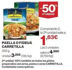 El Corte Inglés Carretilla - paella o fideua oferta
