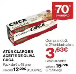 El Corte Inglés Cuca - atun claro en aceite de oliva oferta