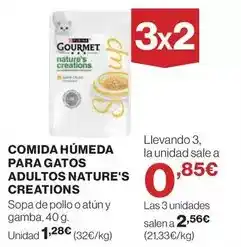 El Corte Inglés Purina - comida humeda para gatos adultos nature's creations oferta