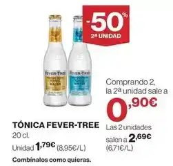 El Corte Inglés Fever tree - tónica oferta