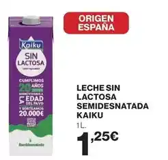 El Corte Inglés Kaiku - leche sin lactosa semidesnatada oferta