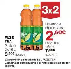 El Corte Inglés Fuze tea oferta