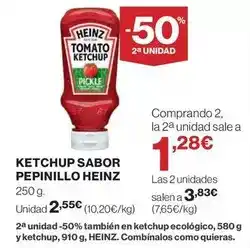 El Corte Inglés Heinz - ketchup sabor pepinillo oferta