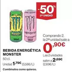 El Corte Inglés Rio - bebida energética oferta