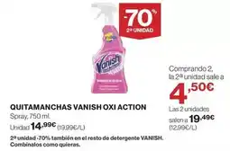 El Corte Inglés Vanish - quitamanchas oxi action oferta