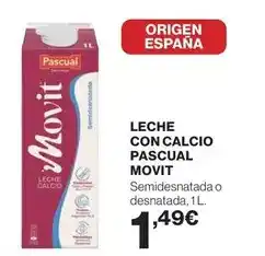 El Corte Inglés Pascual - leche con calcio oferta