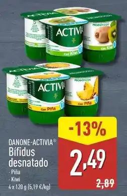 ALDI Danone - activia bifidus desnatado oferta