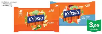 Sorli Krissia - bastonets normals o 0% calories oferta