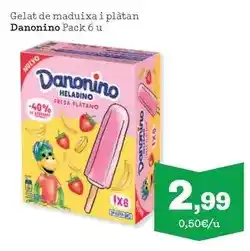 Sorli Danonino - gelat de maduixa i platan oferta