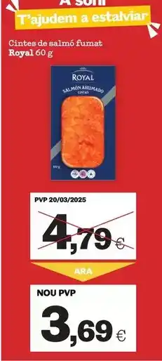 Sorli Royal - cintes de salmó fumat oferta