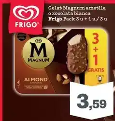Sorli Frigo - gelat magnum ametlla o xocolata blanca oferta