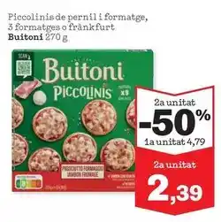 Sorli Buitoni - piccolinis de pernil i formatge oferta