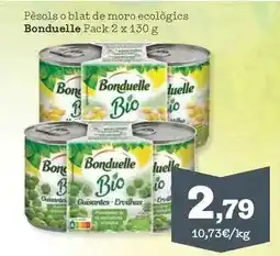 Sorli Bonduelle - pèsols o blat de moro ecologics oferta