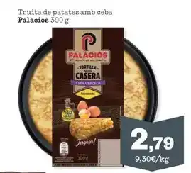 Sorli Palacios - truita de patates amb ceba oferta