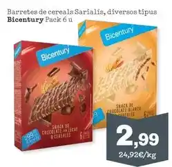 Sorli Bicentury - barretes de cereals sarialis oferta