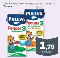 Sorli Puleva - llet peques 3 creixement normal o cereals oferta