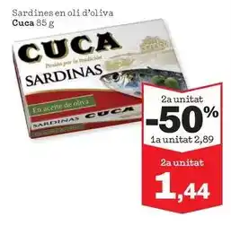 Sorli Cuca - sardines en oli d'oliva oferta