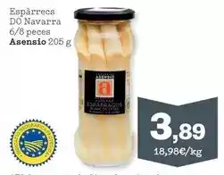 Sorli Asensio - espàrrecs do navarra 6/8 peces oferta
