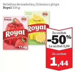 Sorli Royal - gelatina de maduixa, llimona o pinya oferta