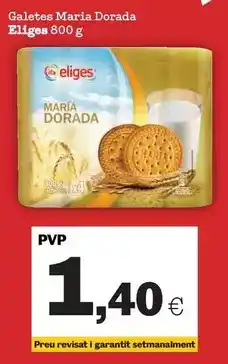 Sorli Eliges - galletas maría dorada oferta
