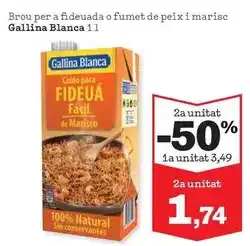 Sorli Gallina blanca - brou per a fideuada o fumet de peix i marisc oferta