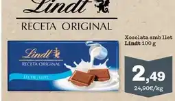 Sorli Lindt - xocolata amb llet oferta