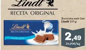 Sorli Lindt - xocolata amb llet oferta