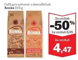 Sorli Bonka - cafe gra natural o descafeinat oferta