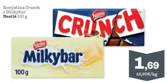 Sorli Nestlé - xocolatina crunch o milkybar oferta